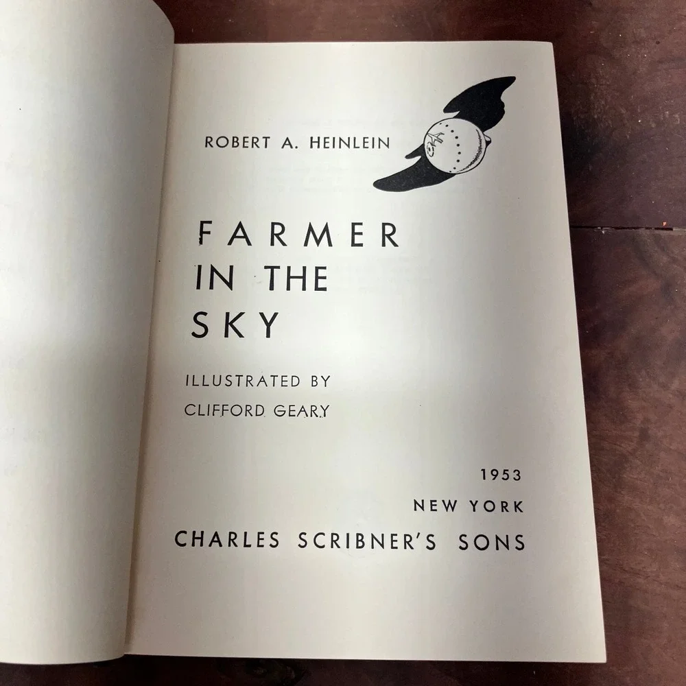 Farmer in the Sky Robert A. Heinlein 1953 Illustrated Sci-Fi Scribners Hardcover